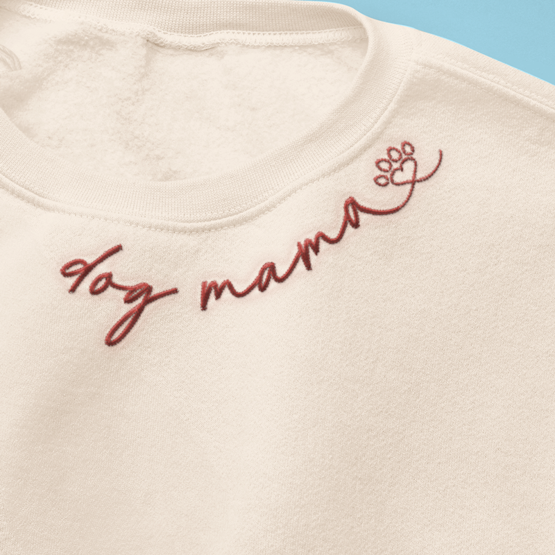 Proud To Be A Fur Mama - Dog Personalized Custom Embroidered Sweatshirt - Gift For Pet Owners, Pet Lovers