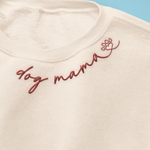 Proud To Be A Fur Mama - Dog Personalized Custom Embroidered Sweatshirt - Gift For Pet Owners, Pet Lovers
