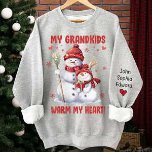 Mes plus grandes bénédictions, appelez-moi grand-mère - Sweat-shirt unisexe personnalisé avec motif sur la manche - Cadeau de Noël pour maman, grand-mère