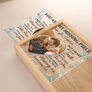 Photo personnalisée : je ne peux m'empêcher de tomber amoureux de toi - Cadre photo personnalisé pour couple, boîte lumineuse - Cadeau pour mari et femme, anniversaire