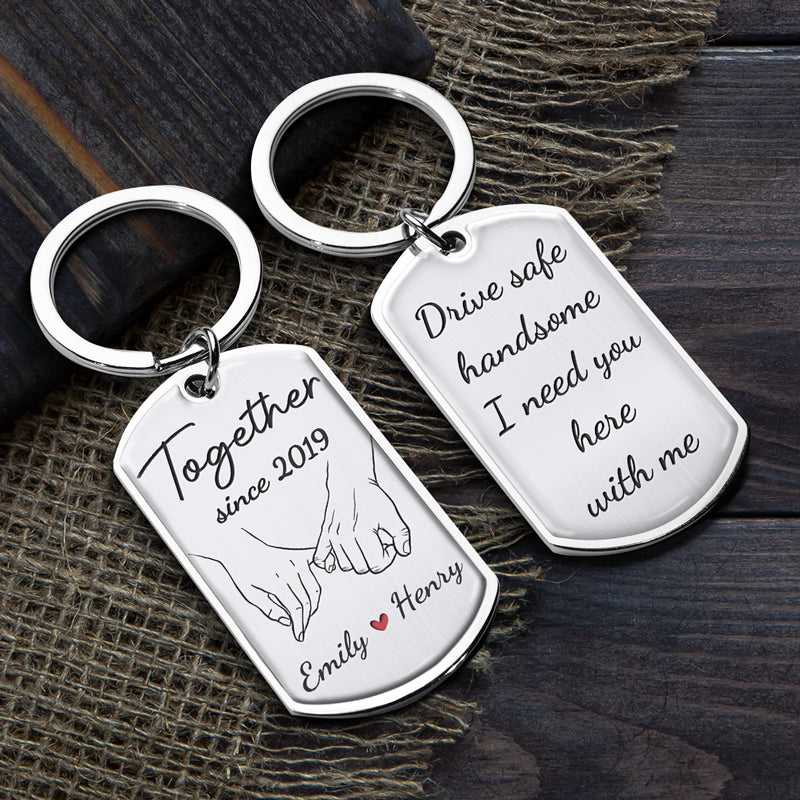 Je suis à toi pour toujours - Porte-clés personnalisé pour couple - Cadeau pour mari et femme, anniversaire