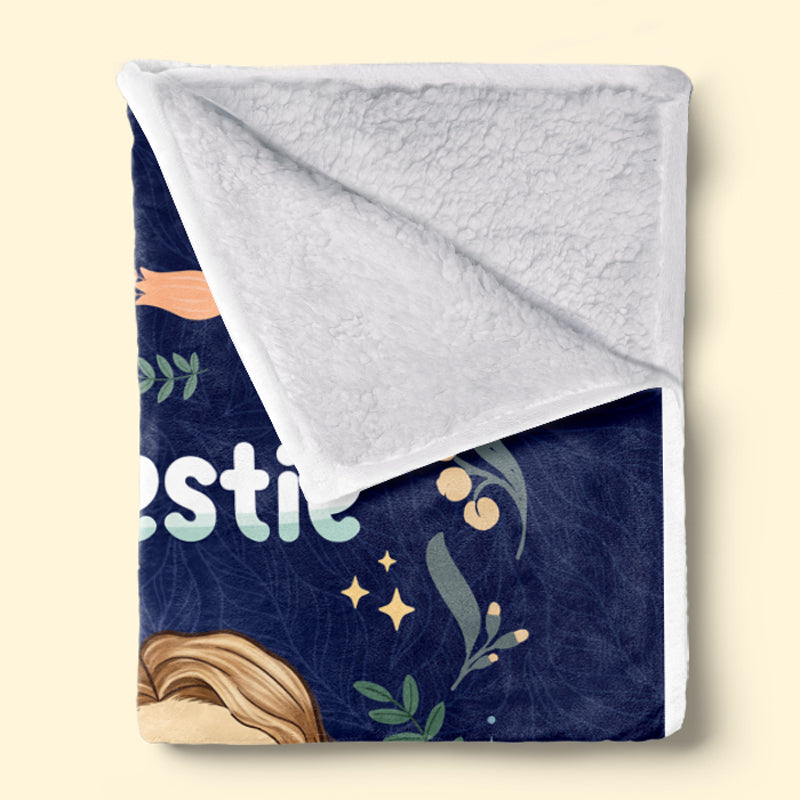 Nous sommes les meilleurs amis - Couverture personnalisée Bestie - Cadeau de Noël pour meilleures amies, BFF, sœurs