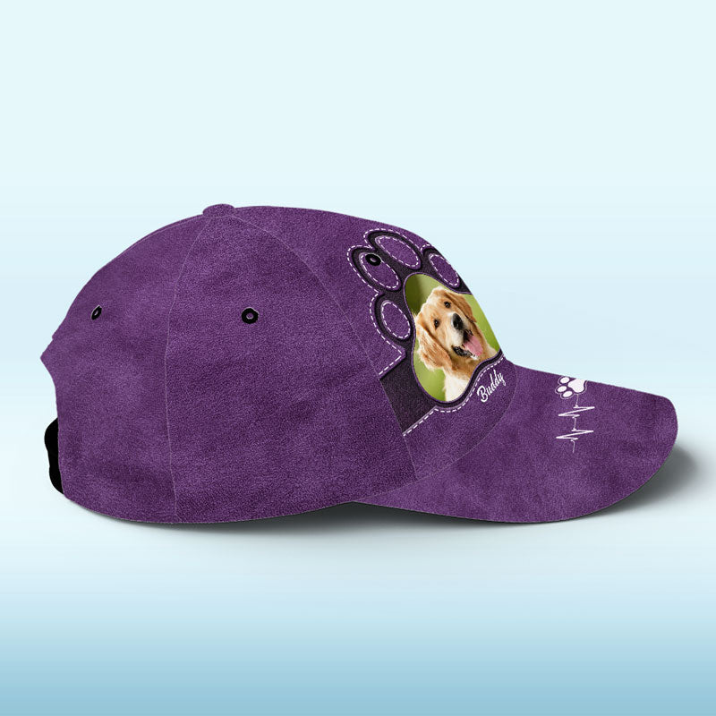 Photo personnalisée : l'amour d'un animal peut rendre même la pire journée meilleure - Chapeau personnalisé pour chien et chat, casquette classique à imprimé intégral - Cadeau pour propriétaires et amoureux des animaux