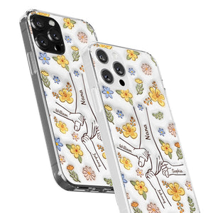 Meilleure maman du monde - Coque de téléphone transparente personnalisée avec effet gonflé en 3D - Cadeau pour la fête des mères, maman ou grand-mère