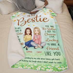 L'amitié est un arbre protecteur - Couverture personnalisée Bestie - Cadeau de Noël pour meilleures amies, meilleures amies et sœurs