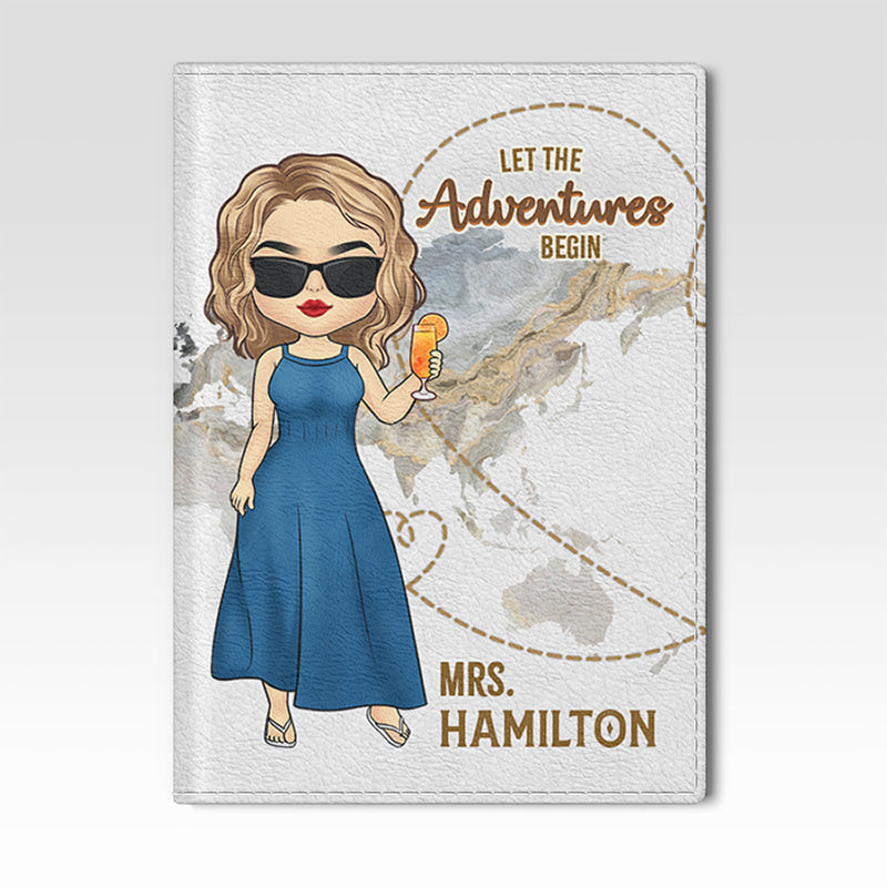 Tout ce que nous voulons dans la vie, c'est voyager - Étui de passeport personnalisé pour voyage, cadeau pour couples, mari et femme, amoureux du voyage