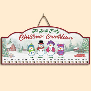 Gardez votre calme, Noël approche ! – Panneau de compte à rebours de Noël personnalisé en bois, calendrier de l'Avent – Cadeau de Noël pour les membres de la famille