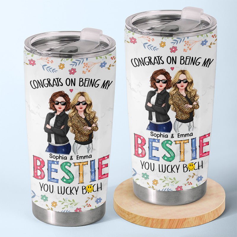 À mon âme sœur - Gobelet personnalisé Bestie - Cadeau de Noël pour meilleures amies, meilleures amies, sœurs