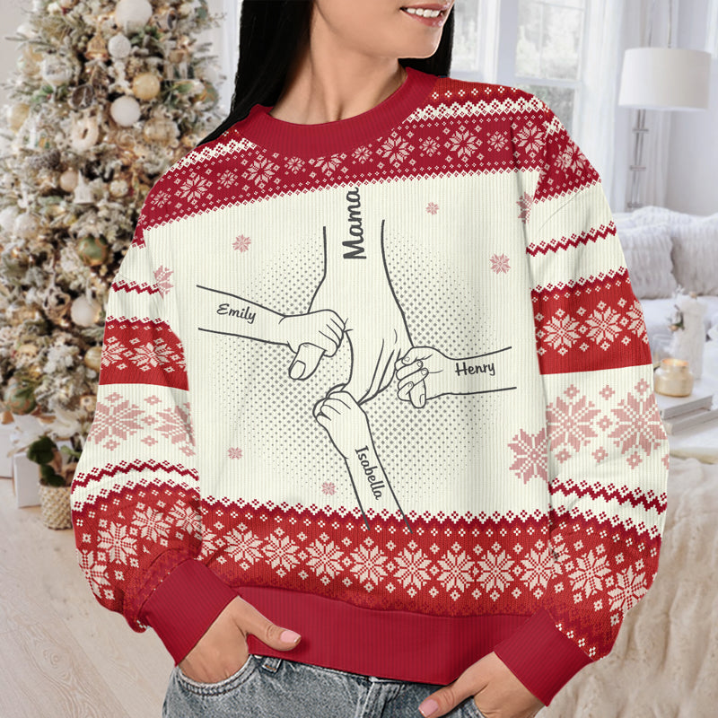 Il n'y a pas de plus beau cadeau que la famille - Sweat-shirt personnalisé pour la famille - Pull en laine unisexe - Cadeau de Noël pour les membres de la famille