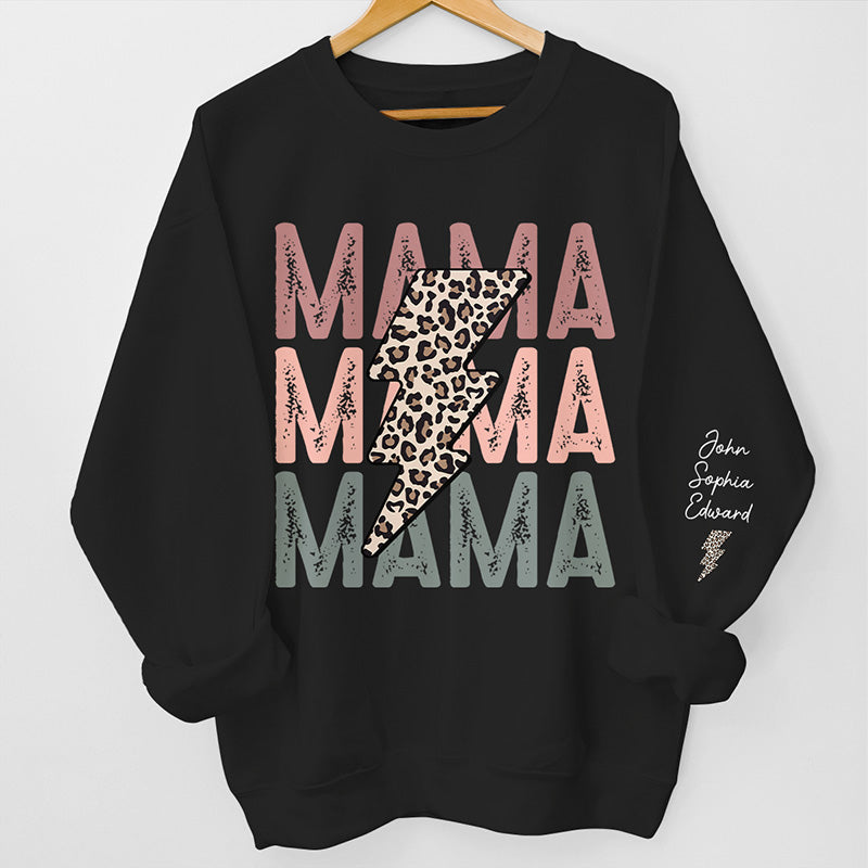 Heureux de t'avoir, maman - Sweat-shirt unisexe personnalisé avec motif sur la manche - Cadeau d'anniversaire pour maman