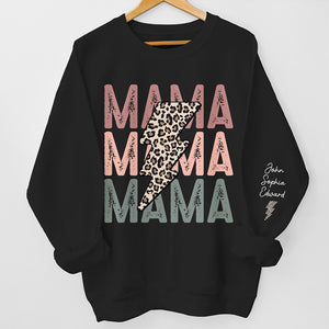 Heureux de t'avoir, maman - Sweat-shirt unisexe personnalisé avec motif sur la manche - Cadeau d'anniversaire pour maman