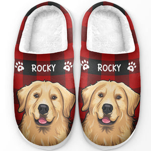 L'amour marche à quatre pattes - Chaussons moelleux personnalisés pour chiens et chats - Cadeau pour propriétaires et amoureux des animaux