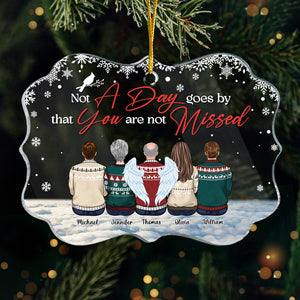 Tu nous manques à jamais - Ornement commémoratif personnalisé - Forme Benelux en acrylique - Cadeau de Noël, cadeau de condoléances pour les membres de la famille
