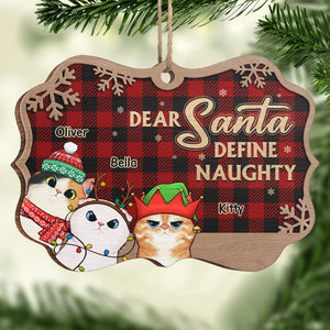 Cher Père Noël, n'oubliez pas le chien ! Décoration personnalisée pour chien et chat, en bois, en forme de Benelux. Cadeau de Noël pour les propriétaires et les amoureux des animaux.
