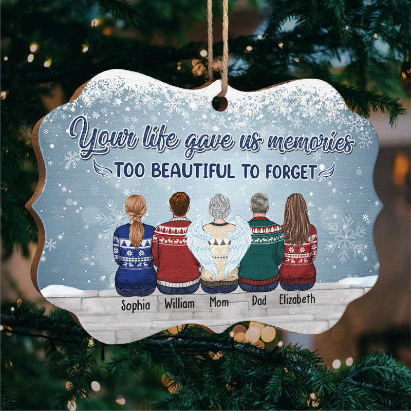 Trop beau pour être oublié - Décoration familiale personnalisée - Bois en forme de Benelux - Cadeau de Noël pour les membres de la famille