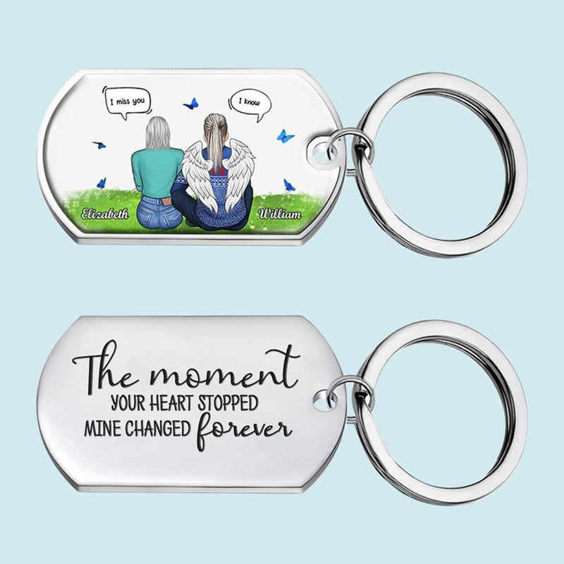 Le moment où votre cœur s'est arrêté - Porte-clés personnalisé - Cadeau pour couple, mari et femme