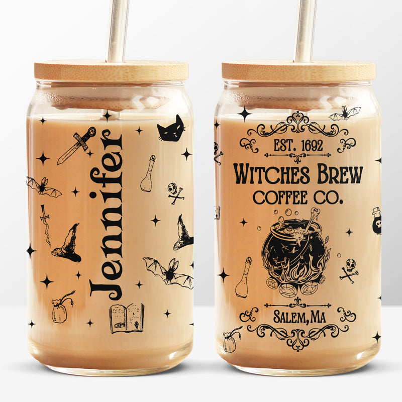 Tasse à café glacée personnalisée pour sorcières - Cadeau d'Halloween pour sorcières, pour vous-même