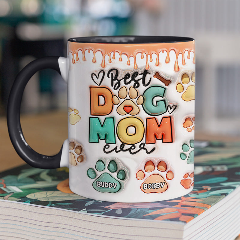 Life Is Better With Fur Friends - Dog & Cat Personalized Custom 3D Inflated Effect Printed Accent Mug - Gift For Pet Owners, Pet Lovers