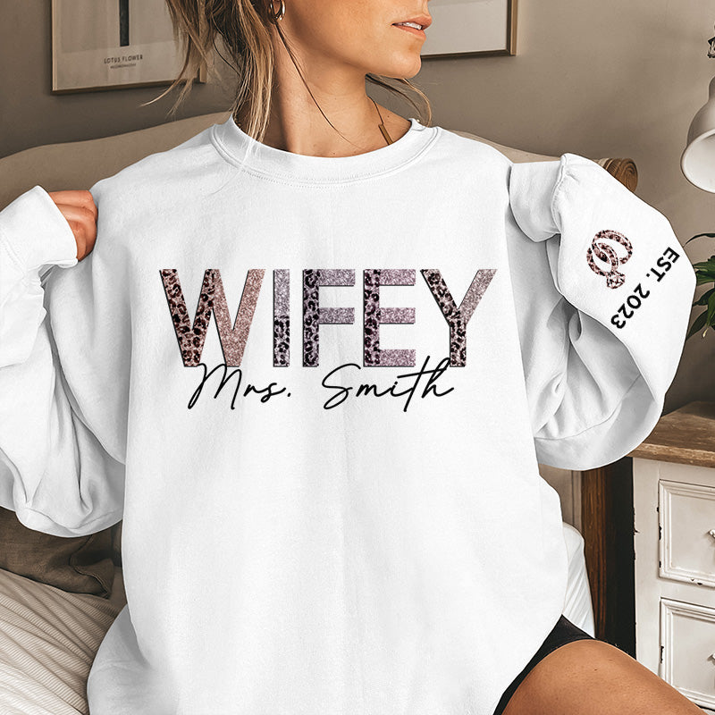 La vie est un gâteau et tu es la cerise sur le gâteau - Sweat-shirt unisexe personnalisé pour couple avec motif sur la manche - Cadeau pour mari et femme, anniversaire
