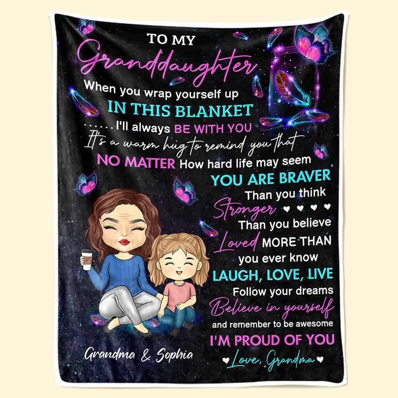 À ma très chère petite-fille - Couverture familiale personnalisée - Cadeau de grand-mère
