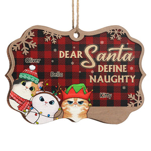Cher Père Noël, n'oubliez pas le chien ! Décoration personnalisée pour chien et chat, en bois, en forme de Benelux. Cadeau de Noël pour les propriétaires et les amoureux des animaux.