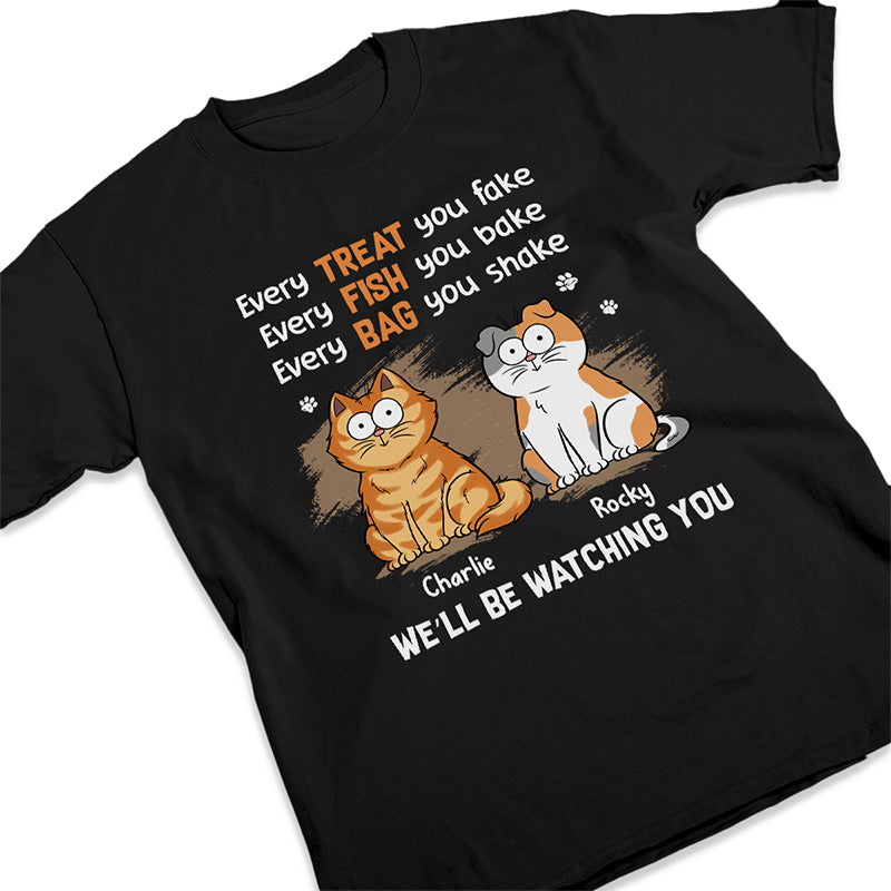 Chaque friandise est un cadeau pour les amoureux des animaux ! T-shirt, sweat à capuche et sweat-shirt unisexe personnalisé avec chat