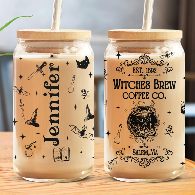 Tasse à café glacée personnalisée pour sorcières - Cadeau d'Halloween pour sorcières, pour vous-même