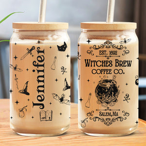 Tasse à café glacée personnalisée pour sorcières - Cadeau d'Halloween pour sorcières, pour vous-même