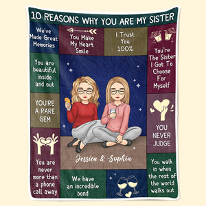 Tu es belle à l'intérieur comme à l'extérieur - Couverture personnalisée Bestie - Cadeau de Noël pour meilleures amies, BFF, sœurs