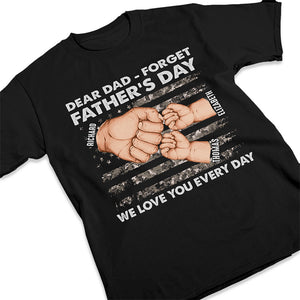 Nous t'aimons chaque jour - T-shirt unisexe personnalisé, sweat à capuche, sweat-shirt - Cadeau de fête des pères, d'anniversaire pour papa