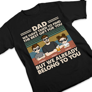 This Is Awesome Grandpa Belongs To - Family Personalized Custom Unisex T-shirt, Hoodie, Sweatshirt - Gift For Dad, Grandpa