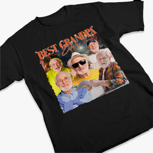 T-shirt, sweat à capuche et sweat-shirt unisexe personnalisé avec photo « Meilleur grand-père de tous les temps » - Cadeau pour grand-père