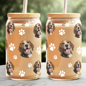 Les animaux de compagnie personnalisés rendent la vie plus agréable ! Tasse en verre personnalisée pour chien et chat, tasse à café glacé ! Cadeau pour propriétaires et amoureux des animaux.
