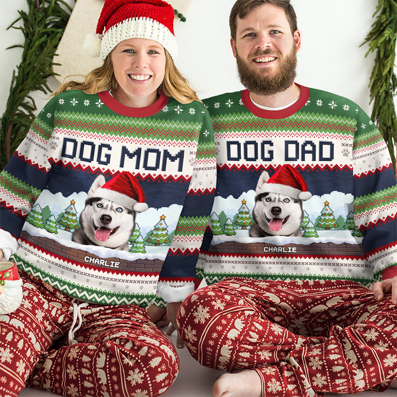 Sweat-shirt personnalisé avec photo pour joyeux anniversaire - Pull en laine unisexe - Cadeau de Noël pour les propriétaires d'animaux, les amoureux des animaux et les membres de la famille