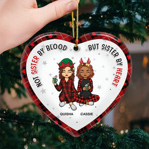 Il n'y a pas de plus beau cadeau que l'amitié - Décoration personnalisée pour meilleure amie - En forme de cœur en céramique - Cadeau de Noël pour meilleures amies, meilleures amies, sœurs