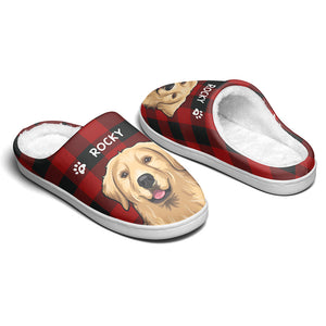 L'amour marche à quatre pattes - Chaussons moelleux personnalisés pour chiens et chats - Cadeau pour propriétaires et amoureux des animaux