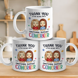Tu es la raison pour laquelle je ne frappe pas les gens au travail - Tasse personnalisée pour collègue - Cadeau pour collègues, amis de travail, collègues