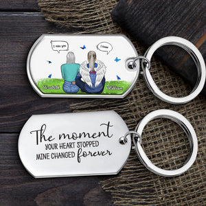 Le moment où votre cœur s'est arrêté - Porte-clés personnalisé - Cadeau pour couple, mari et femme
