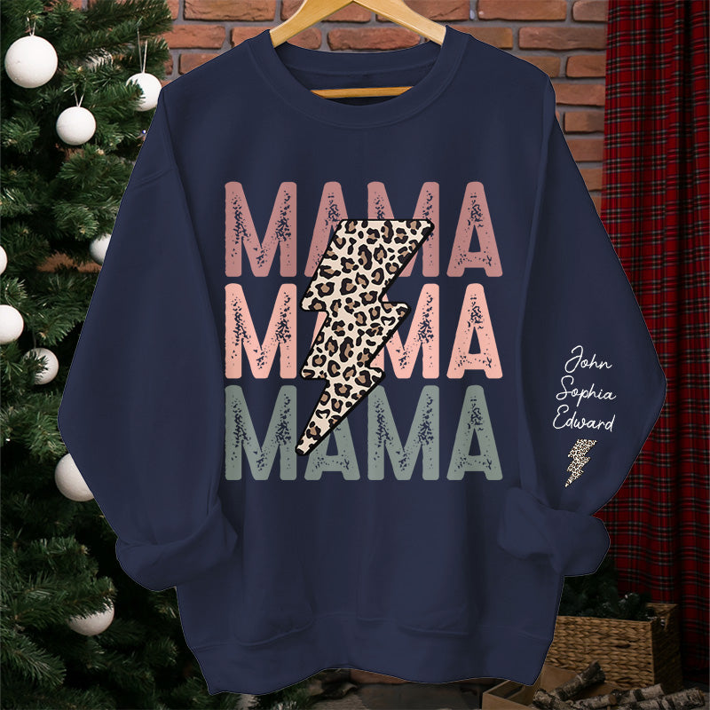 Heureux de t'avoir, maman - Sweat-shirt unisexe personnalisé avec motif sur la manche - Cadeau d'anniversaire pour maman