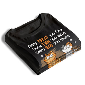 Chaque friandise est un cadeau pour les amoureux des animaux ! T-shirt, sweat à capuche et sweat-shirt unisexe personnalisé avec chat