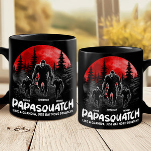 Comme un papa, mais plus accroupi - Tasse noire personnalisée pour la famille - Cadeau pour papa, grand-père
