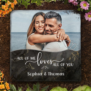 Photo personnalisée « Tout de moi, tout de toi » - Ardoise personnalisée pour couple - Cadeau pour mari et femme, anniversaire