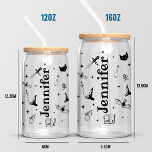 Tasse à café glacée personnalisée pour sorcières - Cadeau d'Halloween pour sorcières, pour vous-même