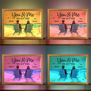 Toi et moi, on a ça ! Cadre photo personnalisé pour couple, boîte lumineuse, cadeau pour mari et femme, anniversaire