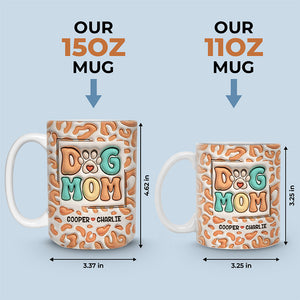 Merry Christmas Santa Paws - Dog & Cat Personalized Custom 3D Inflated Effect Printed Mug - Christmas Gift For Pet Owners, Pet Lovers