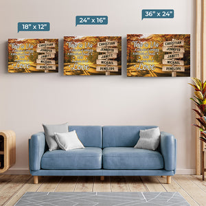 C'est nous, beaucoup d'amour - Toile horizontale personnalisée pour la famille - Cadeau pour les membres de la famille