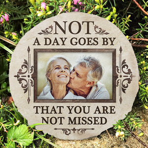 Custom Photo You Stay In Our Memory Forever - Memorial Personalized Memorial Stone - Sympathy Gift, Gift For Family Members