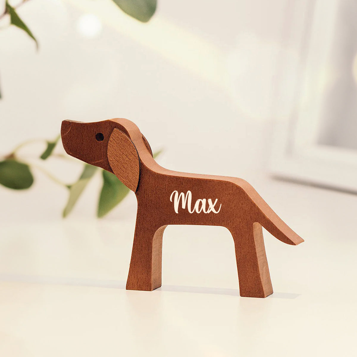 Sculptures en bois personnalisées pour animaux de compagnie - La maison est là où se trouvent les pattes - Cadeau pour les amoureux des animaux - Ornements de table en sculpture sur bois, décoration en bois sculpté