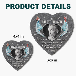 Photo personnalisée que vous serez toujours aimé - Mémorial personnalisé Ardoise de jardin commémorative et crochet - Cadeau de condoléances, cadeau pour les membres de la famille