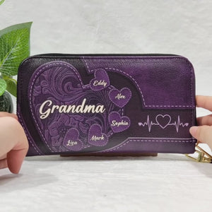 Pets Are Humanizing - Dog & Cat Personalized Custom Leather Long Wallet - Gift For Pet Owners, Pet Lovers